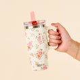 Load image into Gallery viewer, 20 oz Lifestyle Flip Straw Tumbler-Endless Daydream Cream
