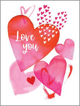 Load image into Gallery viewer, Valentine Greeting Card - Bright Hearts -Heart Bunch
