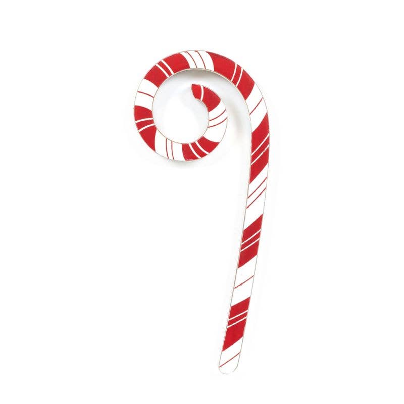 Wood candy cane Christmas Ornament