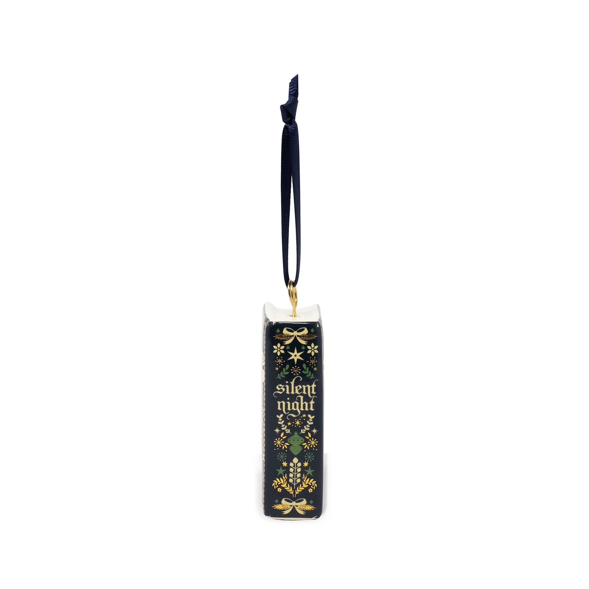 Ceramic Book Ornament, Silent Night
