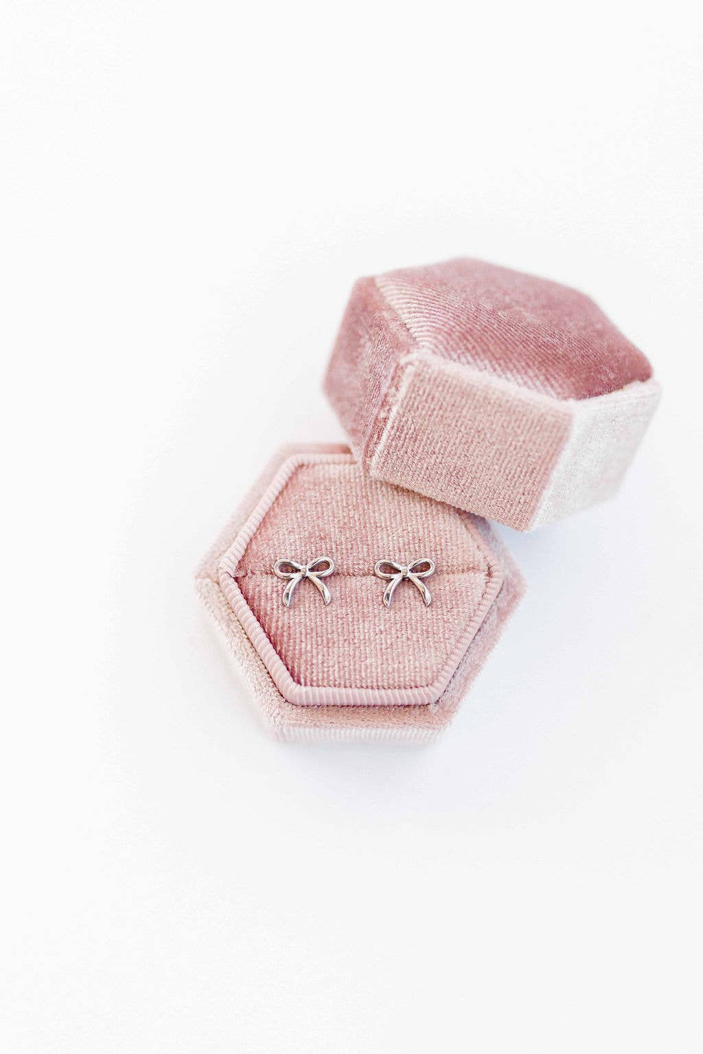 Screwback Stud Earrings - Sadie - Silver
