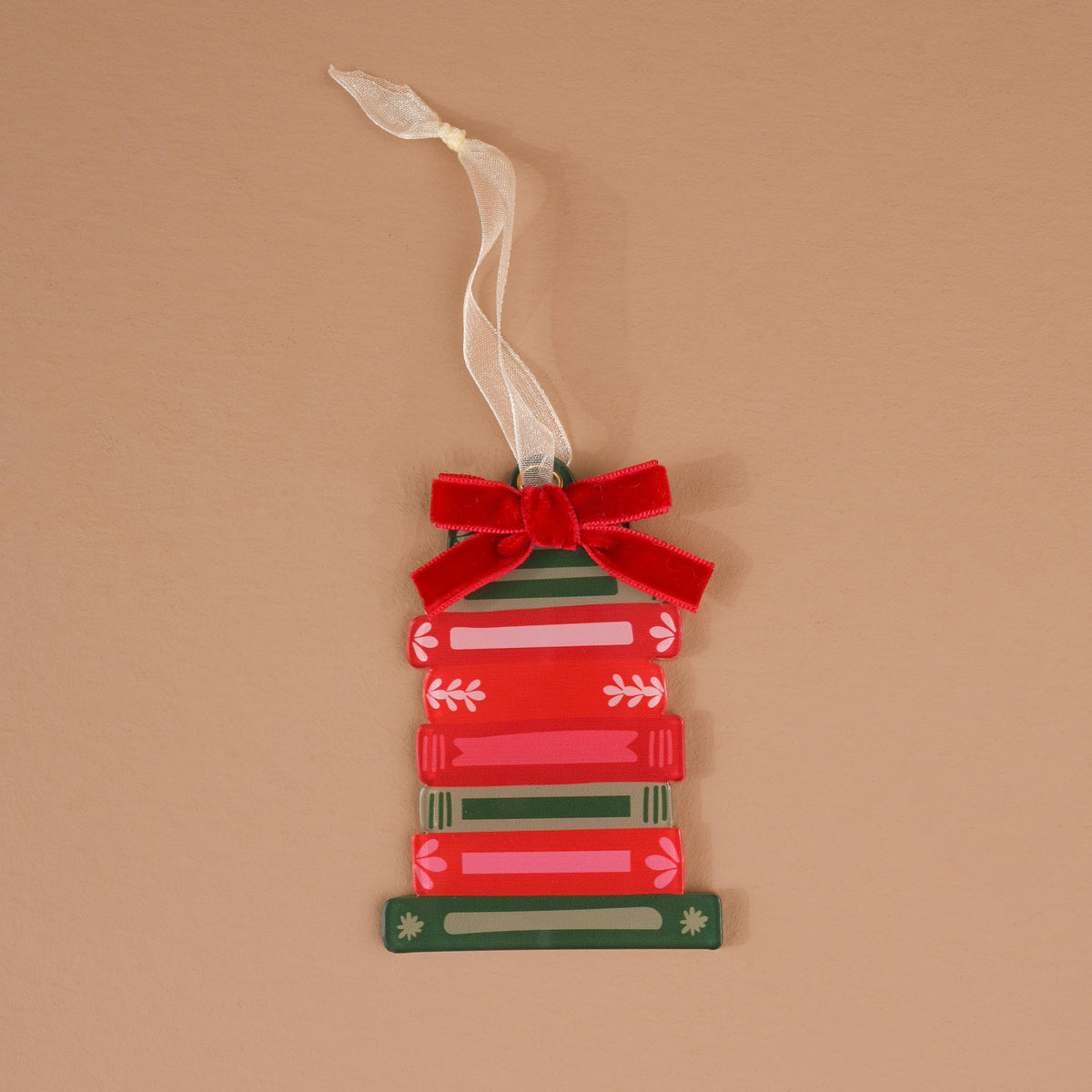 Acrylic Ornament-Bookstack