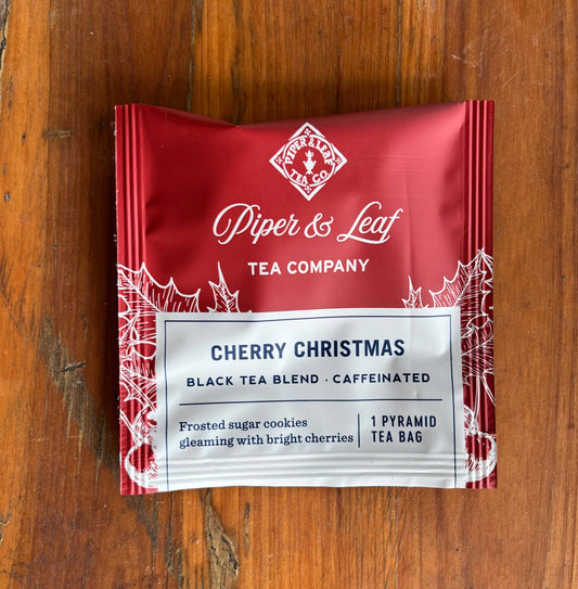 Cherry Christmas Individually Wrapped Tea Bags - 50ct