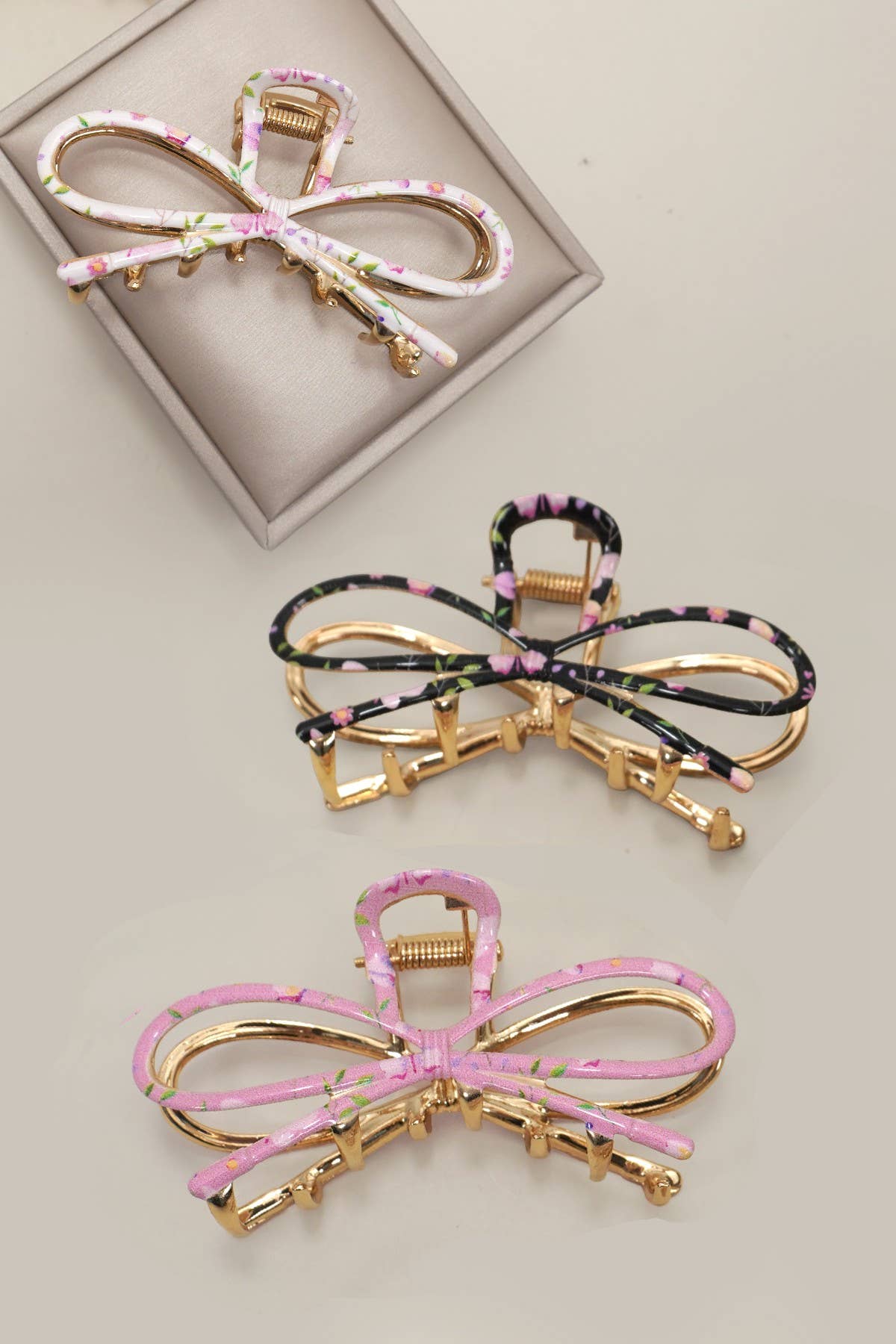 Botanical Floral Coquette Clip Hair Claw Clips | 40H1102