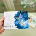 Load image into Gallery viewer, Written in Stars Remembered Memorial Gift  Glass Star 7727
