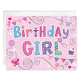 Load image into Gallery viewer, Birthday Greeting Card - Kids - Pink Birthday Banners
