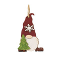 Load image into Gallery viewer, Wooden Christmas Tree Gnome Ornament
