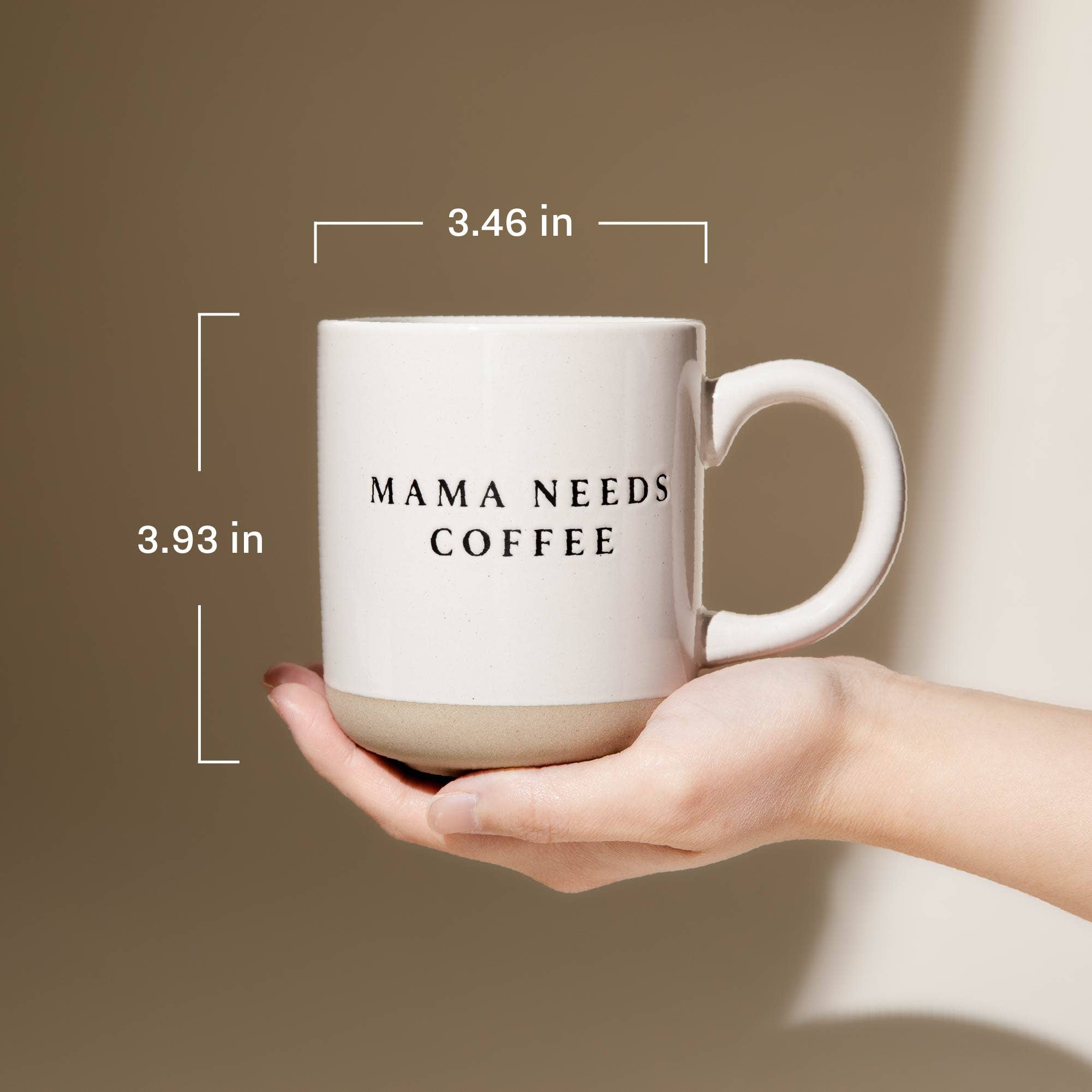 Floral Stoneware Coffee Mug - Spring Home Decor
