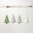 Load image into Gallery viewer, SNOWY TREE ORNAMENT 4 ASST

