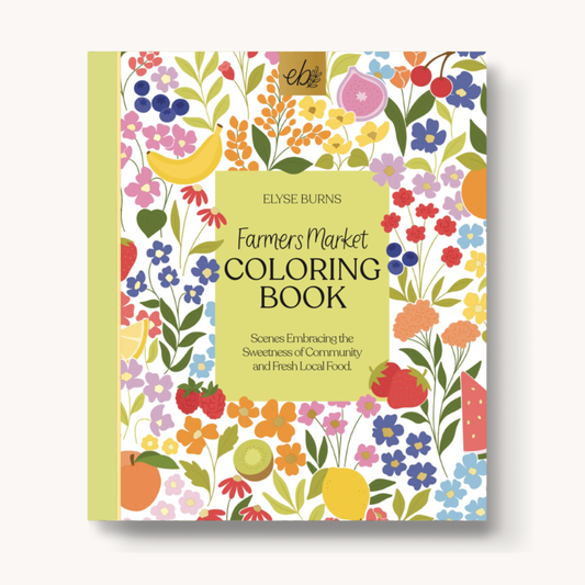 Farmers Market Coloring Book SHIPS EARLY OCTOBER