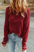 Load image into Gallery viewer, LDC Textured Round Neck Long Sleeve Top
