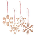 Load image into Gallery viewer, Laser Cut Snow Ornament Set
