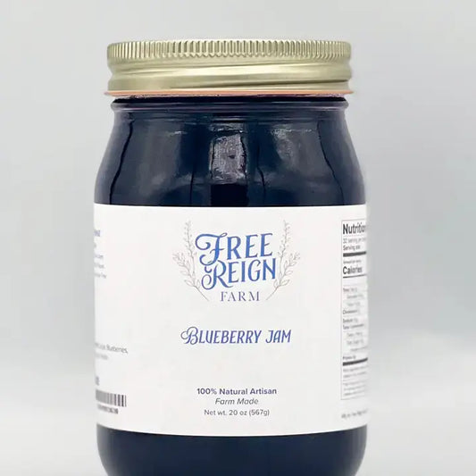 Blueberry Jam. All Natural.
