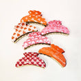 Load image into Gallery viewer, Valentines Day Heart Pattern Hair Claw Clip
