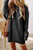 Load image into Gallery viewer, LDC Cable Knit Drop Shoulder Loose Fit Sweater Dress
