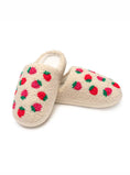 Load image into Gallery viewer, Indoor / Outdoor Slippers - Red Strawberries - Cream
