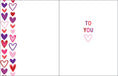 Load image into Gallery viewer, Valentine Greeting Card Lots of Hearts
