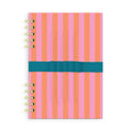 Load image into Gallery viewer, Cabana Stripes Harper Split-Spiral Notebook & Pen Set
