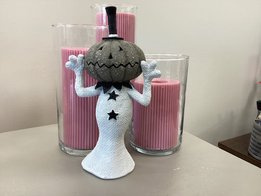 Resin Spooky Pumpkins with Witch Hat
