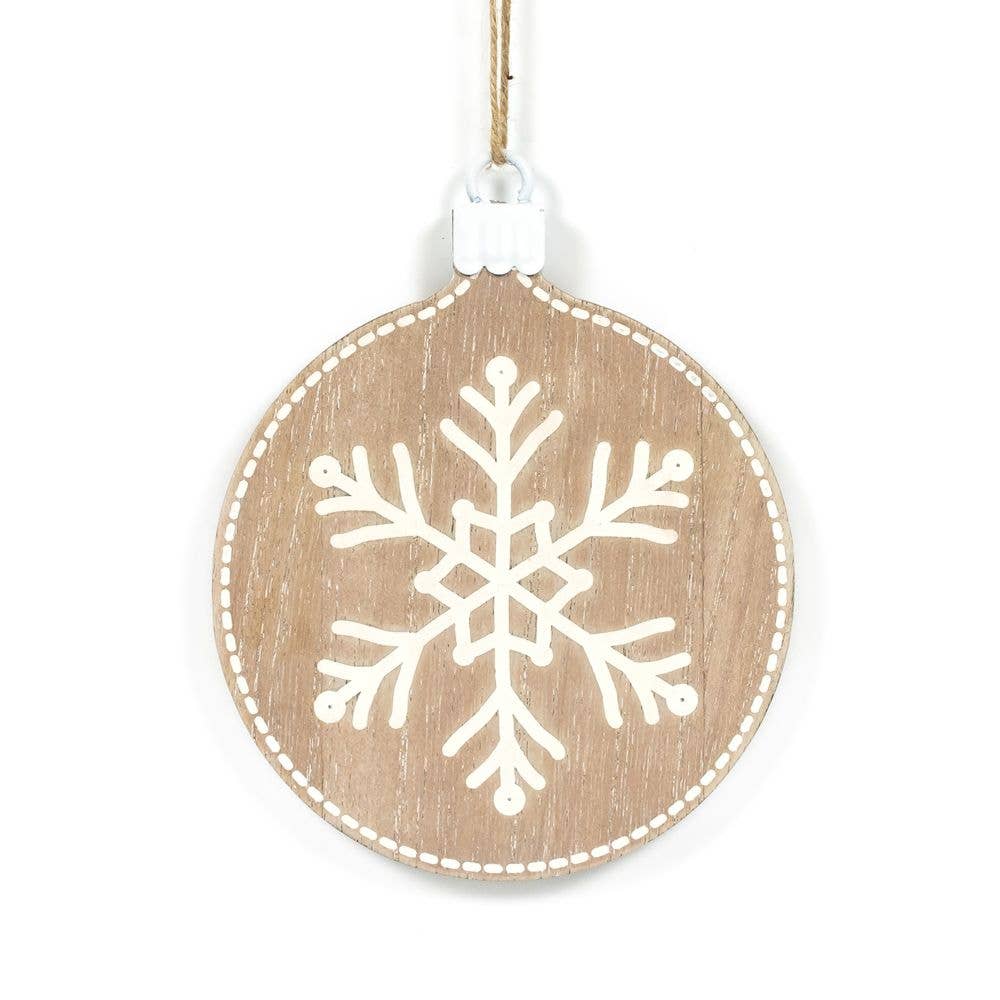Wood ornament SNOWFLAKE Christmas Ornament