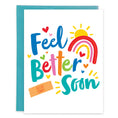 Load image into Gallery viewer, Get Well Greeting Card - Bandaid/Rainbow

