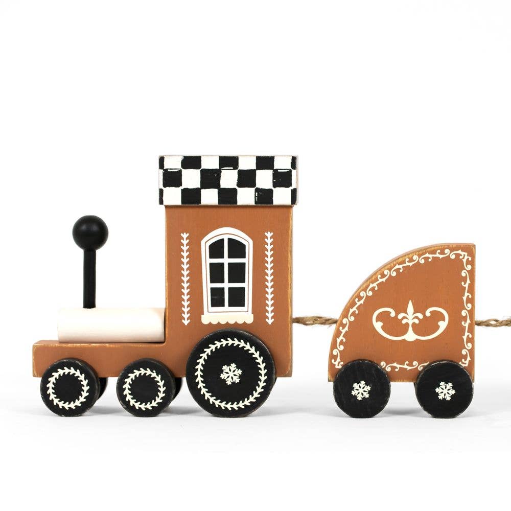 Wooden train (CHRISTMAS) Christmas Decor