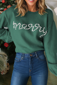 Load image into Gallery viewer, LDC Pearl Beaded Merry Casual Sweater
