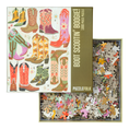 Load image into Gallery viewer, Boot Scootin' Boogie! 1000 Piece Western Cowboy Boot Puzzle
