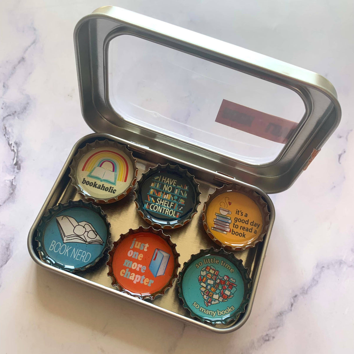 Book Lover Magnets - Handmade & Eco-friendly
