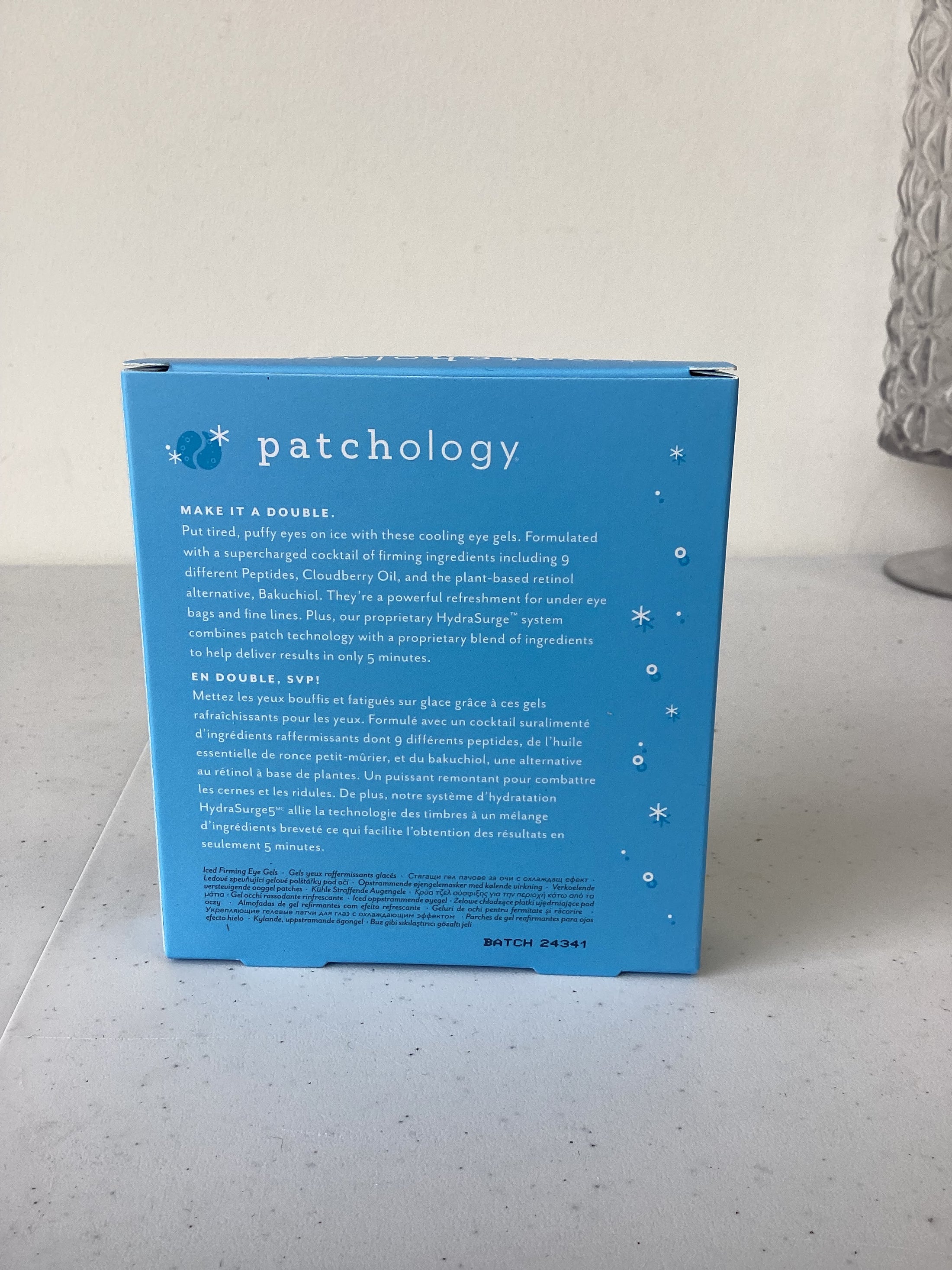 ICED SERVE CHILLED
FIRMING EYE GEL PATCHES