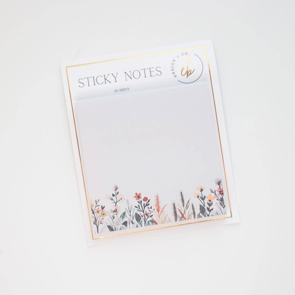 Floral Sticky Notes