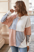 Load image into Gallery viewer, LDC Exposed Seam Colorblock Oversized Knit Top
