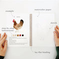 Load image into Gallery viewer, Animals watercolor workbook
