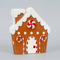 Load image into Gallery viewer, Chunky wood GINGERBREAD HOUSE Christmas Decor
