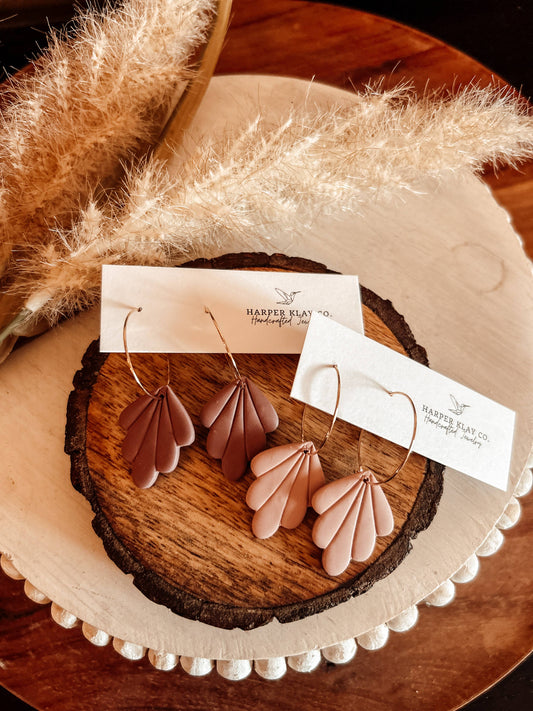 The Jill Set- Polymer Clay Hoop Earrings