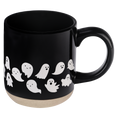 Load image into Gallery viewer, Ghost Pattern Stoneware Coffee Mug - Halloween Decor
