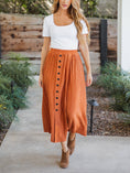 Load image into Gallery viewer, The Reed Pleated Midi Skirt
