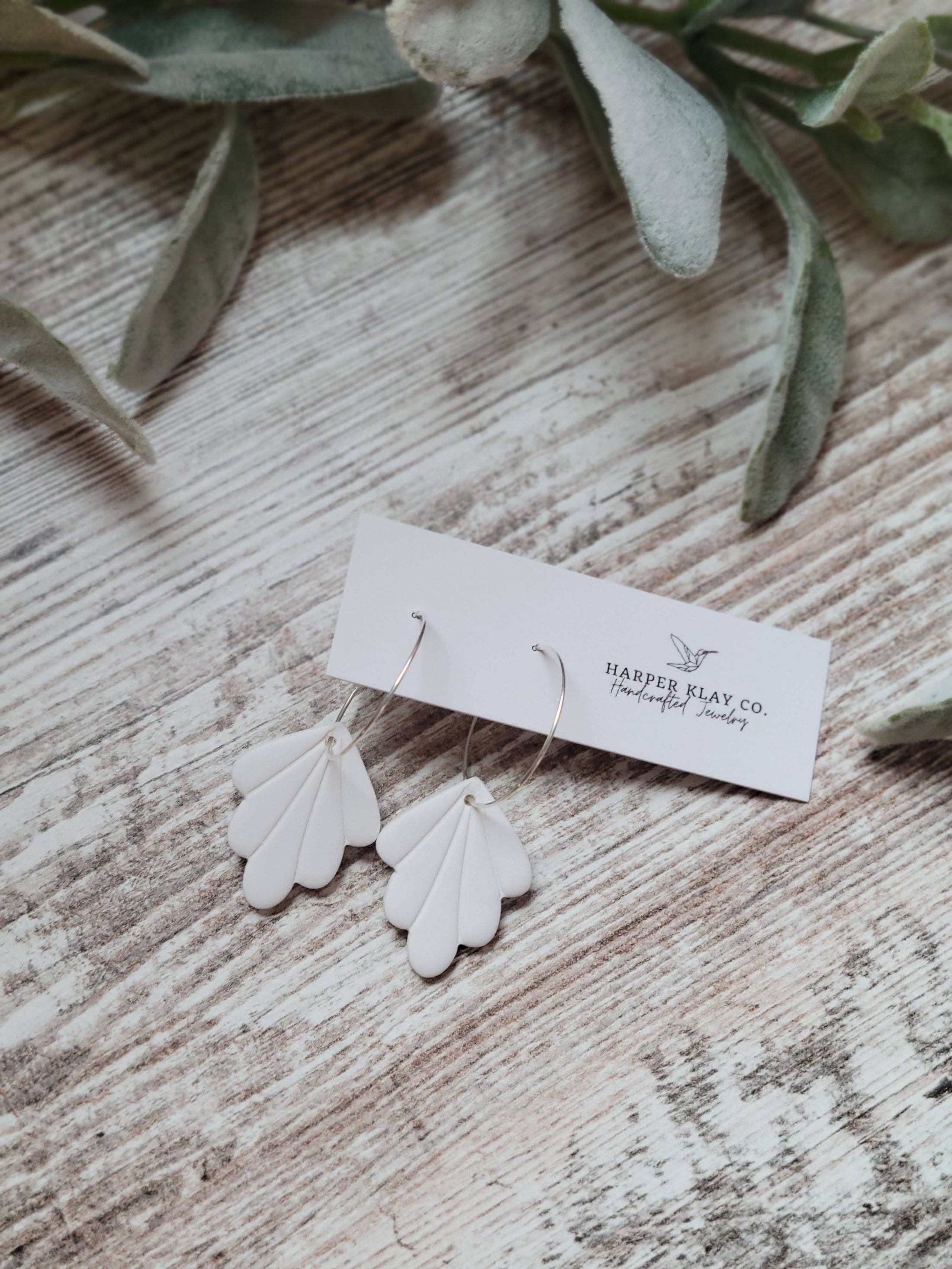 The Jill Set- Polymer Clay Hoop Earrings