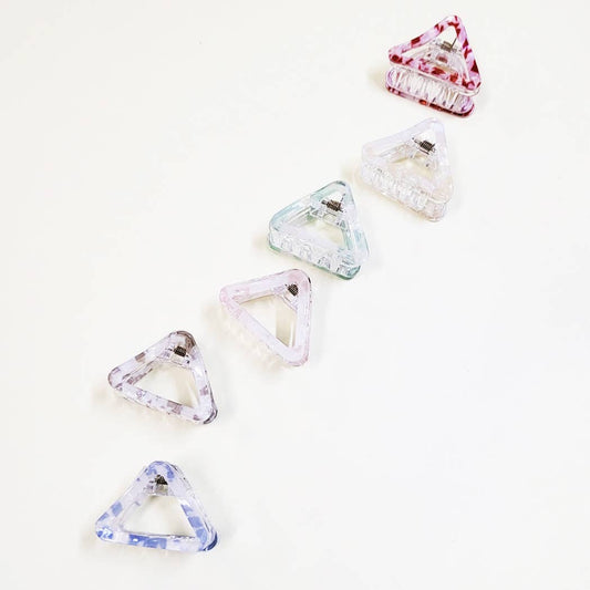 Triangle Shaped Acrylic Hair Claw Clip