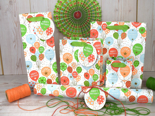 Birthday Balloons Medium Gift Bag