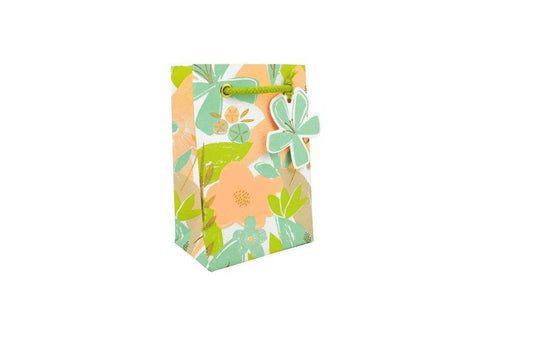 Textured Floral Small Gift Bag