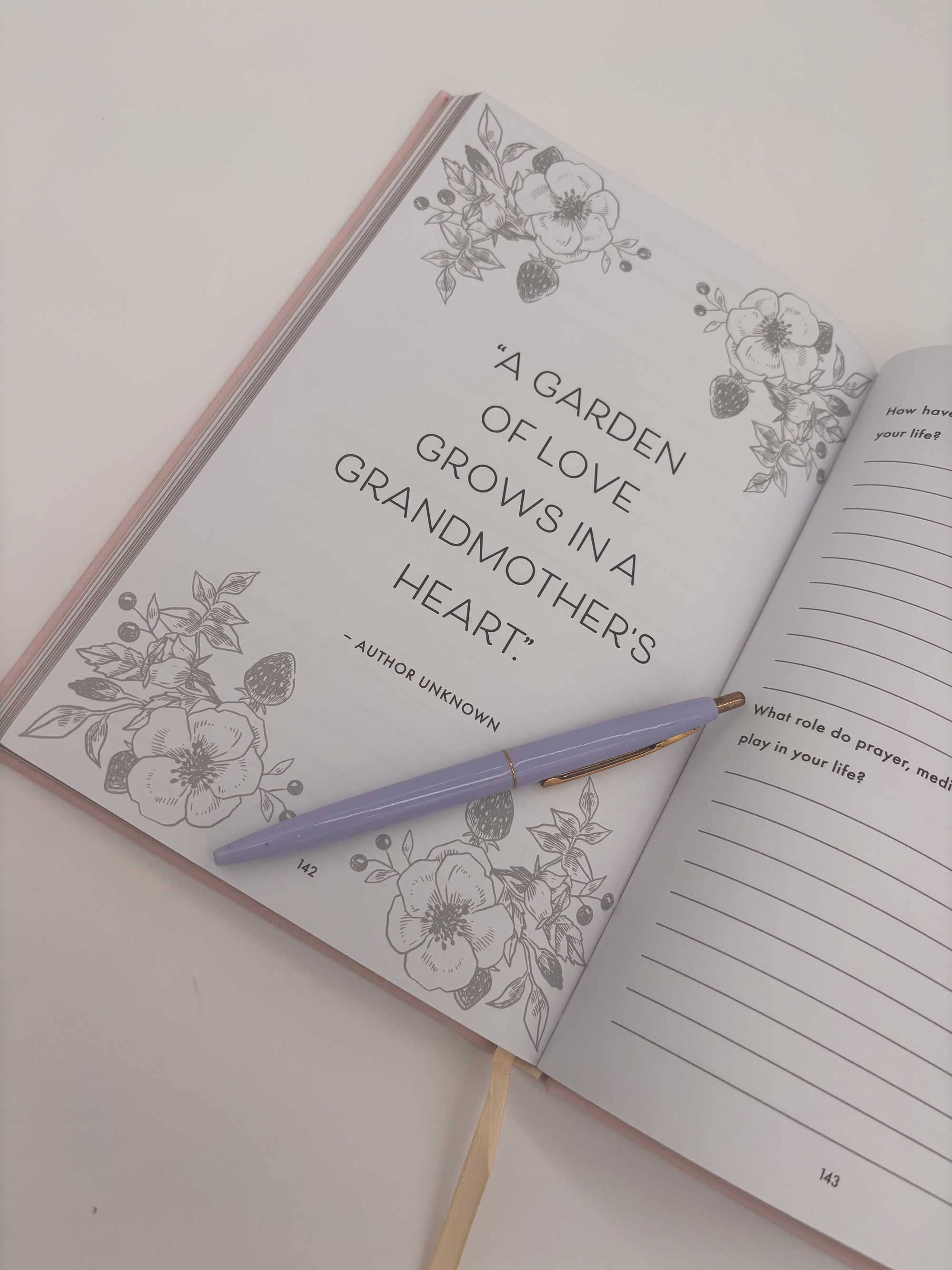 Grandmother, I Want to Hear Your Story Heirloom (Light Rose Color Version)