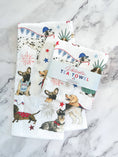 Load image into Gallery viewer, Patriotic Dogs Kitchen Towel - Fourth of July Tea Towel
