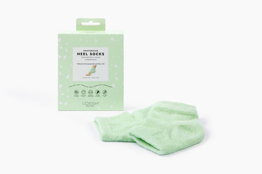 Moisturizing Heel Socks Retail - Green