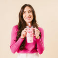 Load image into Gallery viewer, 20 oz Lifestyle Flip Straw Tumbler-Blushing Bows
