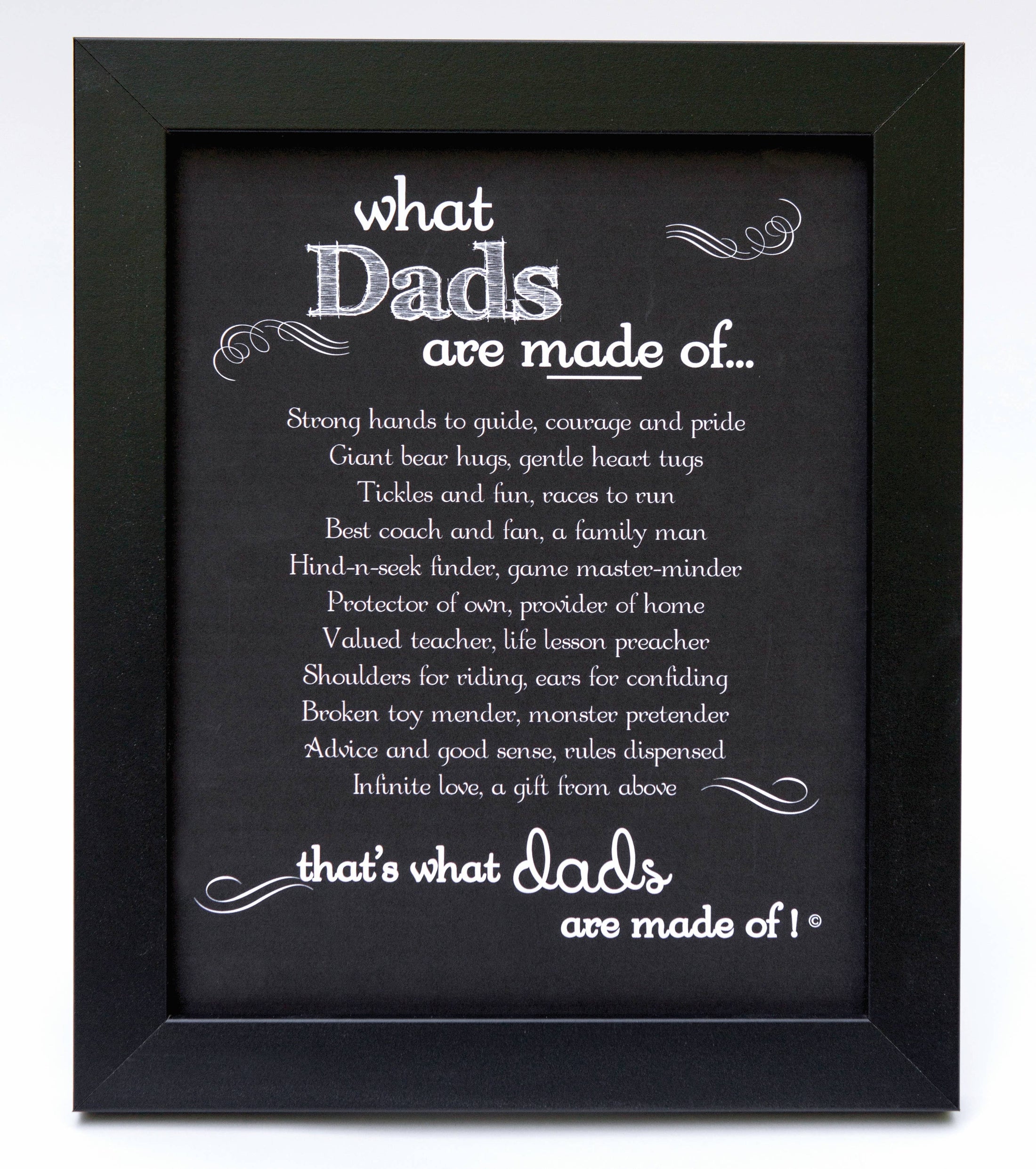 Dad Frame: What Dads are Made of 4321
