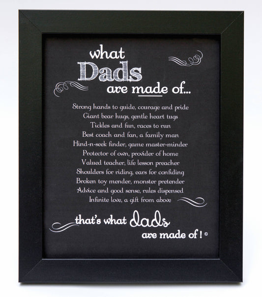 Dad Frame: What Dads are Made of 4321