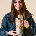 Load image into Gallery viewer, 20 oz Lifestyle Flip Straw Tumbler-Bouquet Beauty Sage
