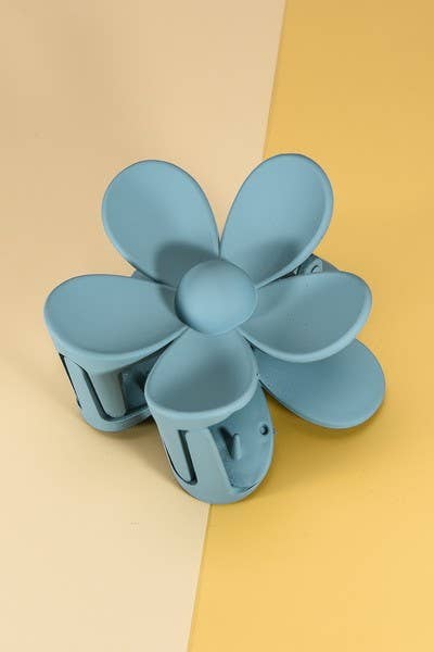 OVERSIZE MATTE FLOWER HAIR CLAW CLIPS | 40H459