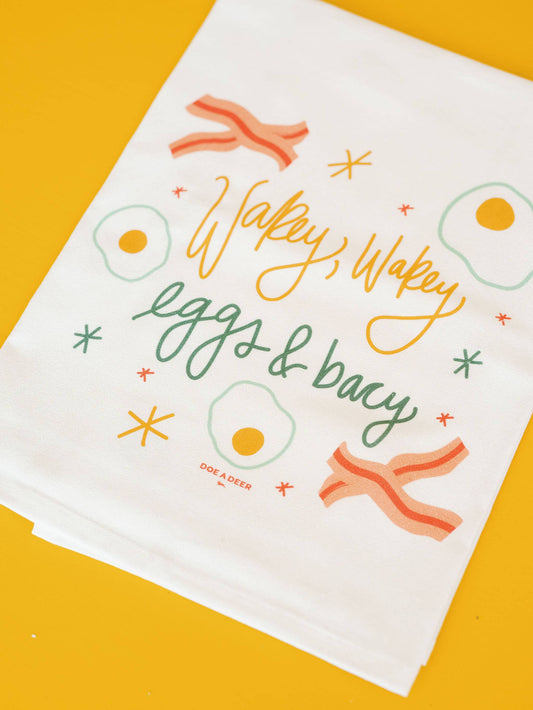 Wakey Wakey - Flour Sack Towel | Breakfast